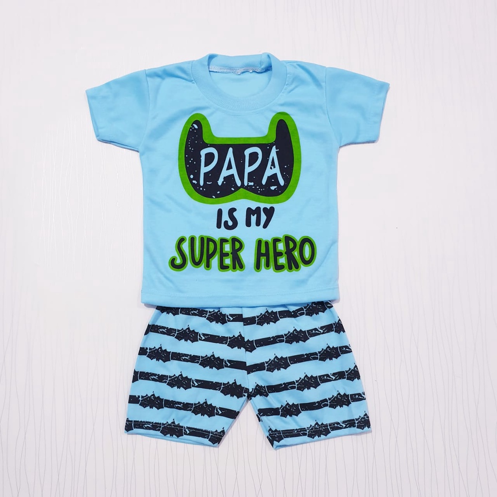 setelan anak laki-laki pakaian bayi baju baby gracia super hero