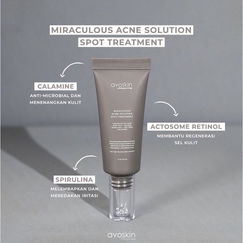 Avoskin Miraculous Acne Solution Spot Treatment || Micro Serum || Overnight Liquid Serum Mask || Bubble-Serum Infused Cleansing