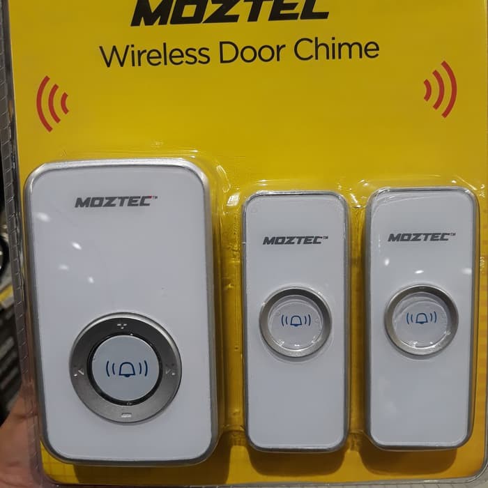 BEL LONCENG PINTU WIRELESS TANPA BATERAI 2 SAKLAR 1 SPEAKER AC