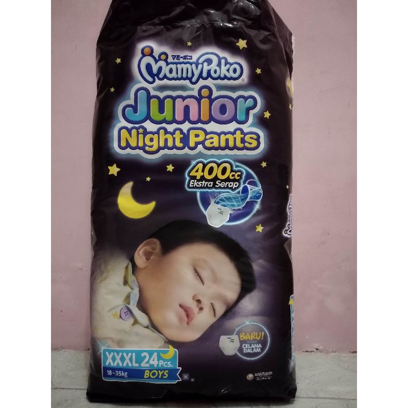 Mamypoko Junior Night Pants XXXL24 Girls dan Boys