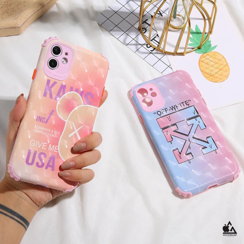 Soft Case Motif Lucu 3D iPhone 6 6+ 8 8+ 11 12 SAMSUNG A52 A72 OPPO RENO 5 5F REDMI NOTE 10 10PRO 9 Kaws Bear Pelindung Kamera Softcase Silikon Jelly Clear Cover