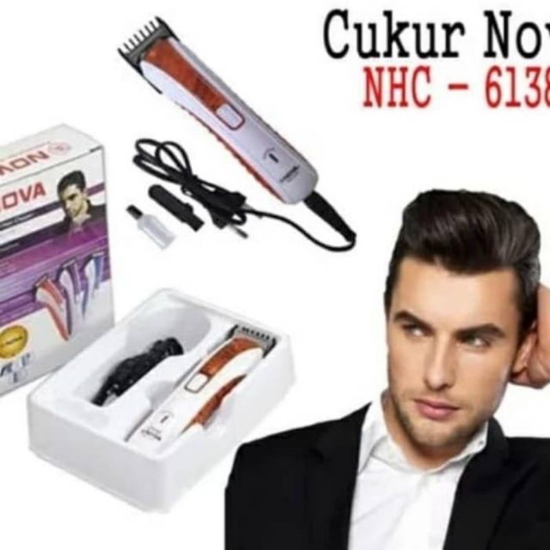 COD MESIN CUKUR RAMBUT,JENGGOT,KUMIS, HAIR CLIPPER CAS NOVA NHC-6138 / ALAT CUKUR RAMBUT,KUMIS,JENGGOT NOVA NHC-6138 / CUKURAN NOVA NHC-6138