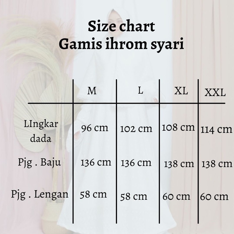 GAMIS PUTIH SYARI ,GAMIS UMROH , PERLENGKAPAN HAJI UMROH WANITA kode GPR