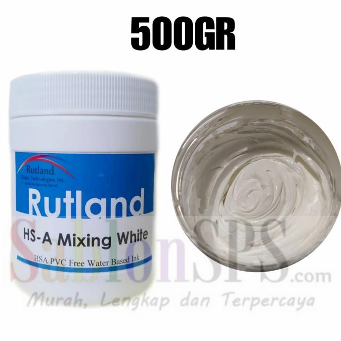 

Ink | Tinta Sablon Rutland Semi Plastisol Water Based White 500Gr