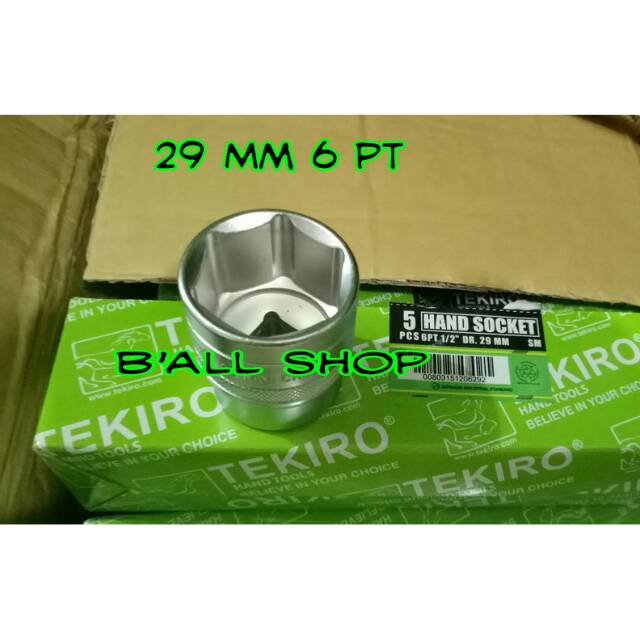 Mata Sock DR 1/2&quot; 29 mm 6 pt Tekiro