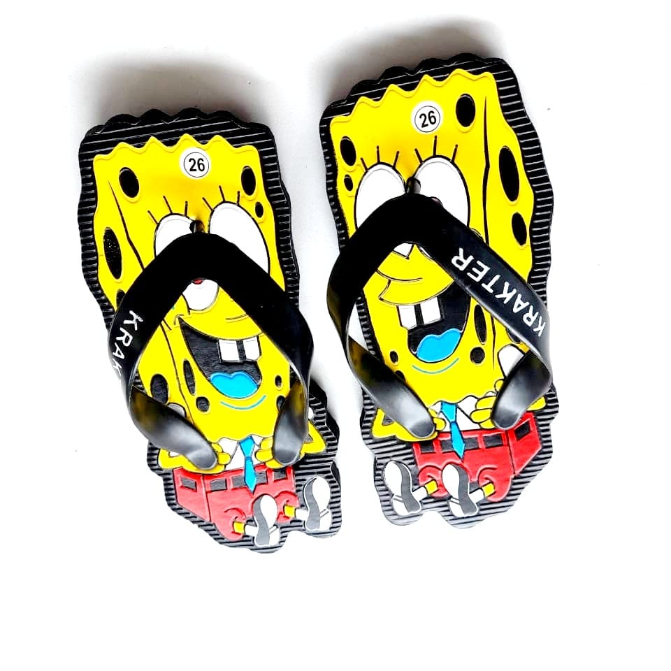 Sandal anak lucu krakter SPONGEBOB new