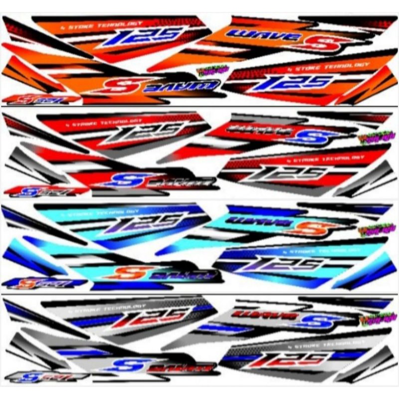 Striping wave S 125 Thailand/supra 125 old