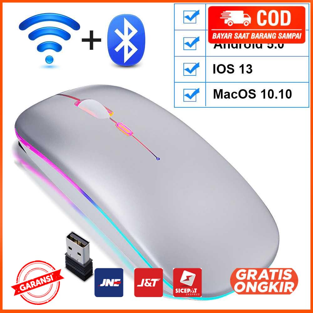 Optical Wireless Mouse Silent Click 2.4GHz Bluetooth E1300