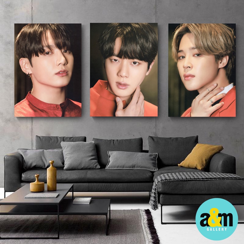 Poster Kayu BTS MAP THE SOUL ON:E VERSION JIN RM SUGA JUNGKOOK J-HOPE JIMIN V I Hiasan Dinding Dekorasi Kamar I Poster Kayu K-POP Dekorasi Kamar - A&amp;M