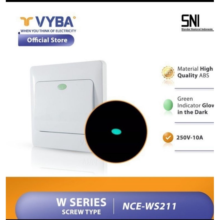 SAKLAR TUNGGAL/SAKLAR ENGKEL VYBA VB-1NCEWS211#SAKLARENGKELVYBA#SAKLARTUNGGALVYBA#SAKLARVYBALEBAR#SA