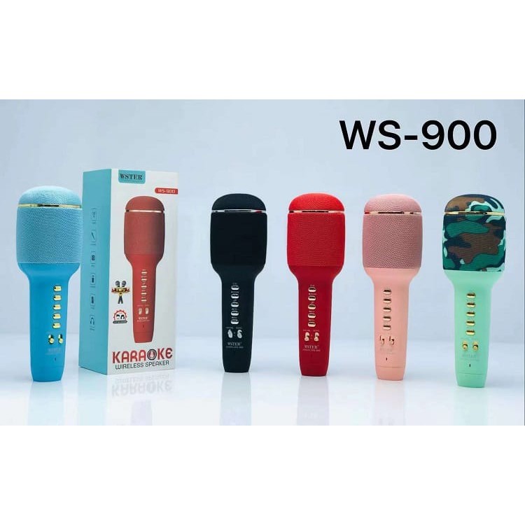 Mic WSTER WS-900 Microphone Karaoke Bluetooth Mikrofon Wireless WS900