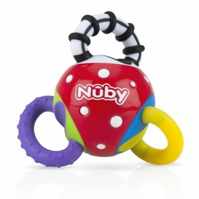 NUBY Twista Ball Playfull Teether Baby Rattle Mainan Bayi