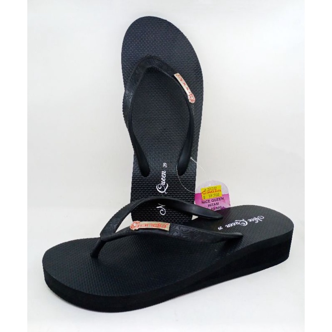 Sendal Jepit Cewek Ando Nice Queen Model Hak Tinggi