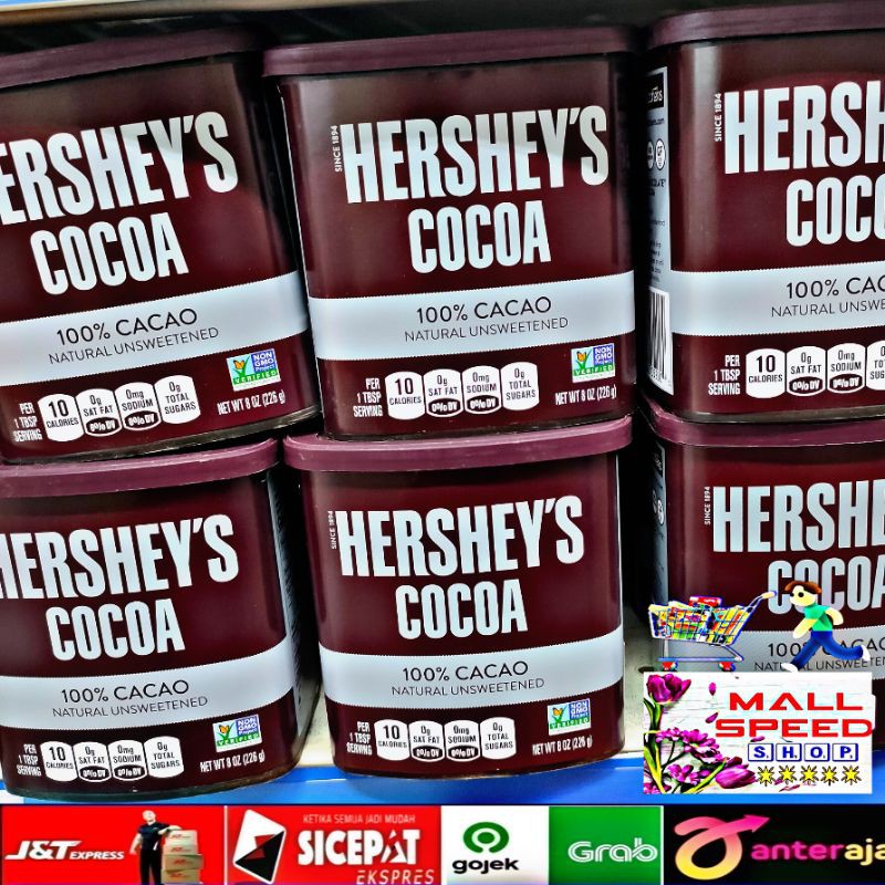 

Hershey's Hersheys Cocoa natural 100% cocoa 226 gr