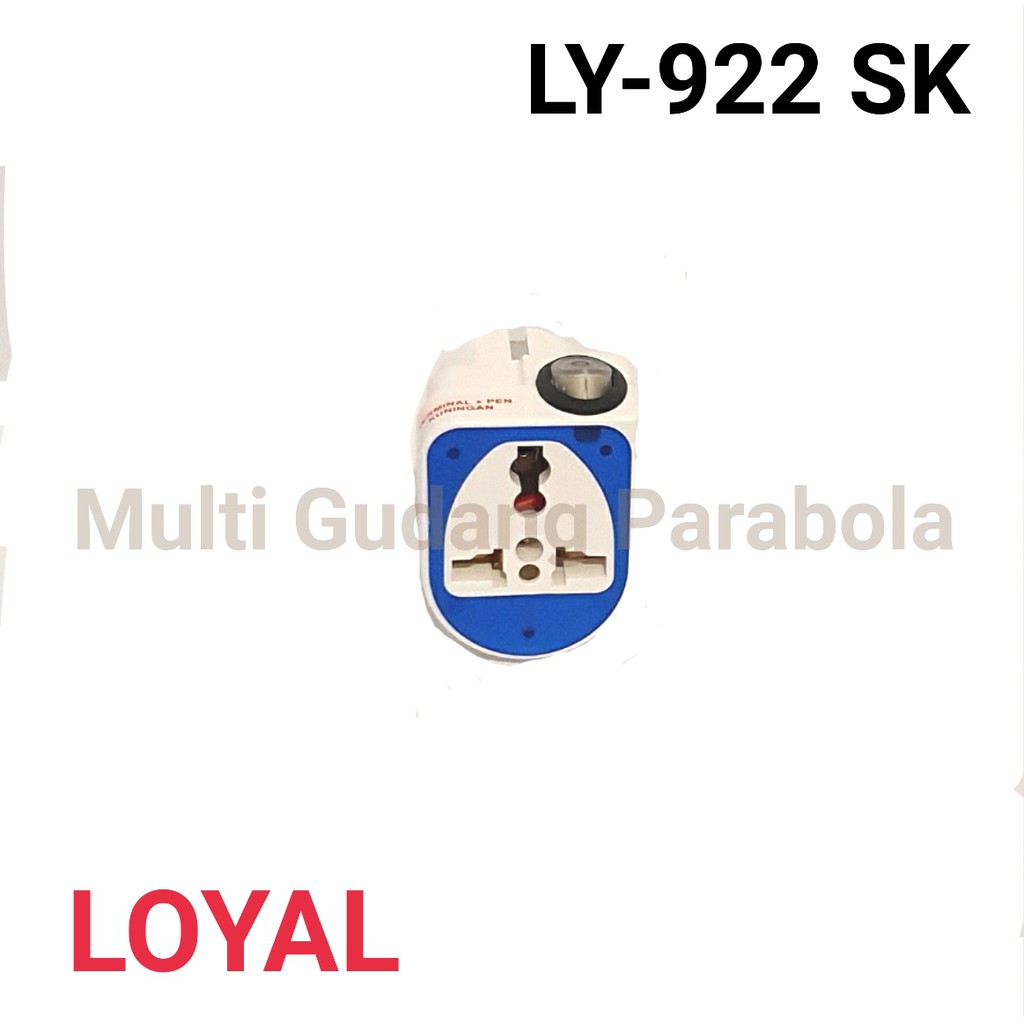 Steker Serbaguna Oversteker Kaki Tiga + Saklar Loyal LY-922 SK