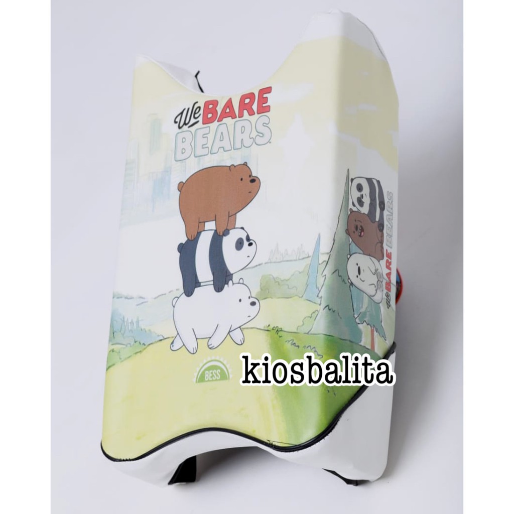 FREE MASKER!! JOK PORTABLE KURSI BONCENGAN MOTOR ANAK MULTIFUNGSI MATIC &amp; BEBEK MOTIF WE BARE BEARS