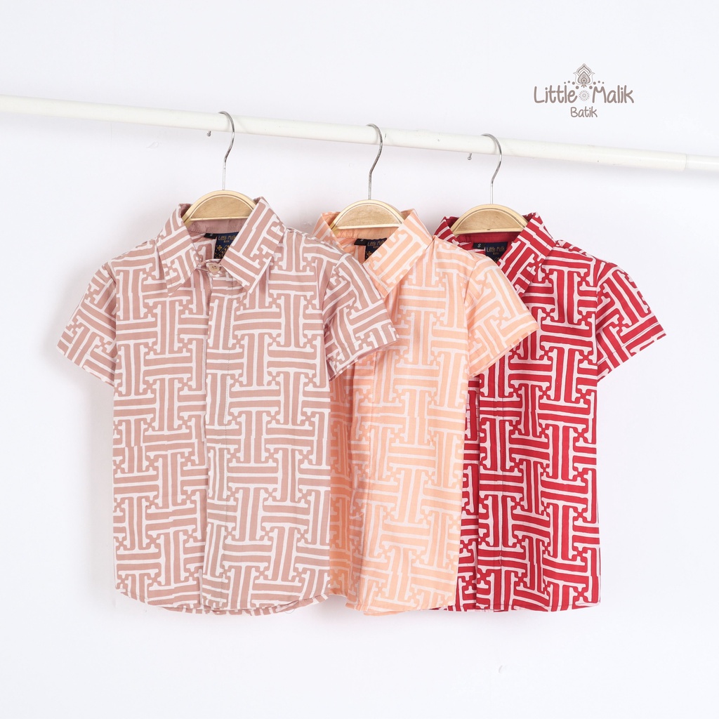 Kemeja Batik Anak Lengan Pendek By Little Malik Batik, Garutan