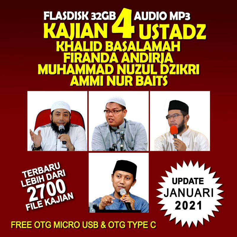 Kajian Sunnah Ceramah Mp3 Islam Khalid Basalamah Firanda Nuzul Dzikri Ammi Nur Baits Flashdisk 32gb Shopee Indonesia