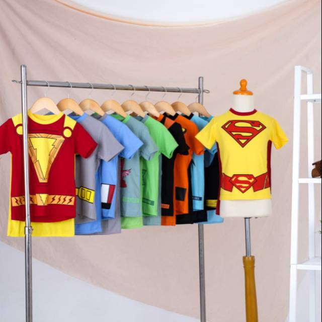 Coolbee sayap / kaos superhero / Kaos Anak Superhero / Kaos anak coolbee sayap