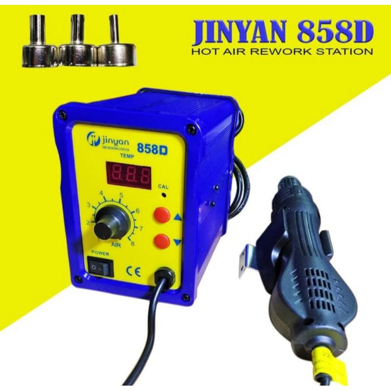 BLOWER HOT AIR JINYAN 858D REWORK STATION SOLDER UAP ALAT SERVICE