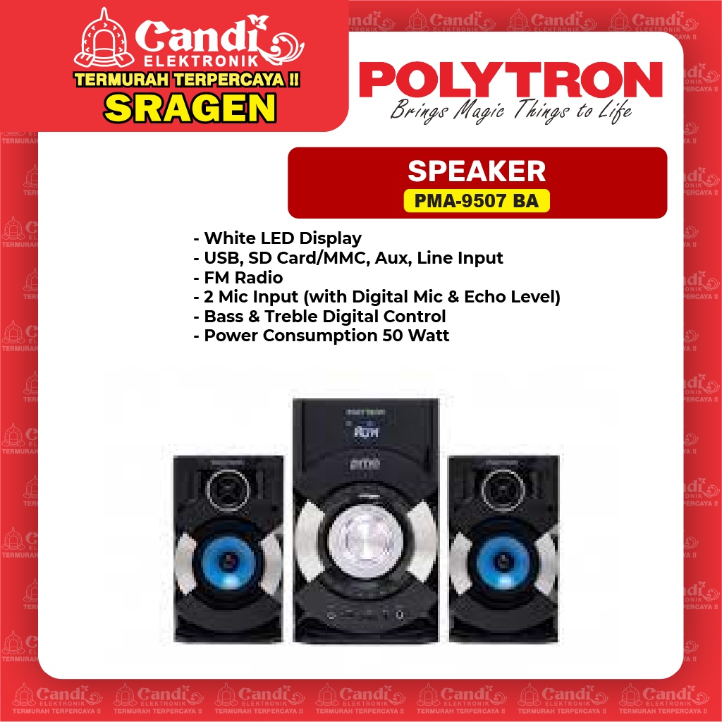 POLYTRON Speaker Aktif PMA-9507/BA