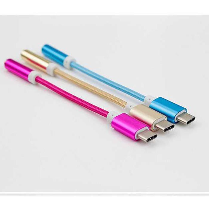 Adapter USB Type-C ke 3.5mm Audio Port Braided - PJ1645-01