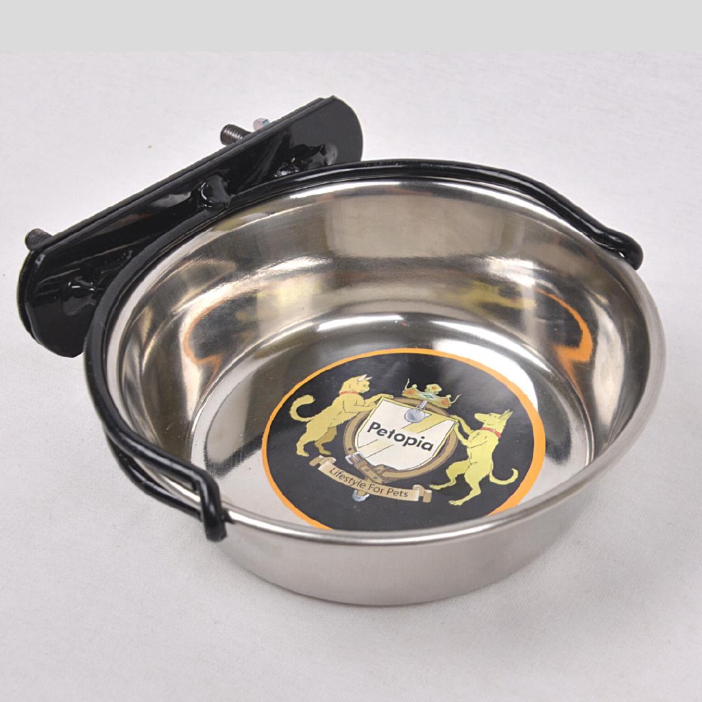 

PETOPIA Bowl01 Tempat Makan Stainless Bowl With Hanger 12cm