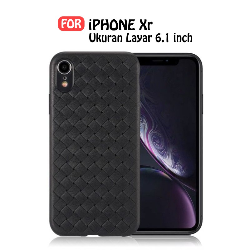 Soft Case Iphone XR Casing Cover HP Original Premium Woven Silicone