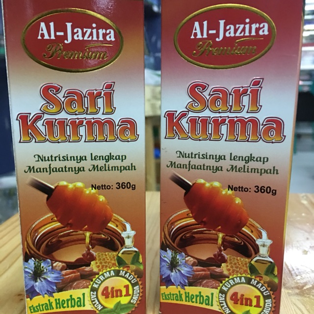 

SARI KURMA AL-JAZIRA 4 IN 1 PLUS EXTRA HERBAL 350gr