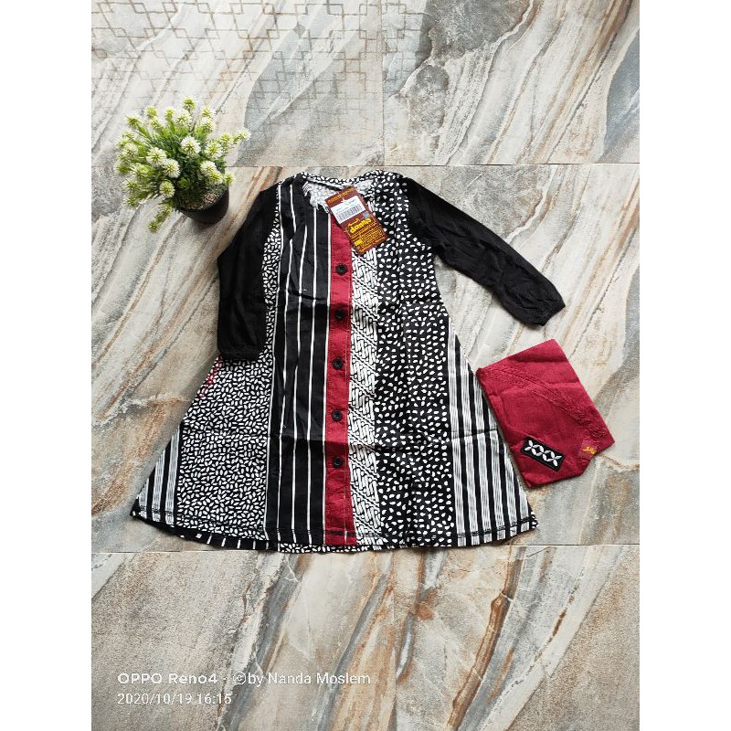Gamis Anak Dannis size -0 BATIK KTMPR