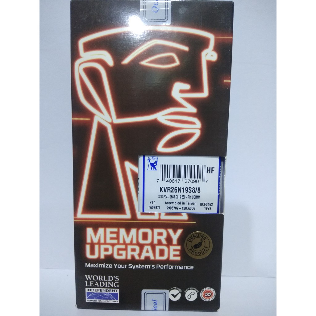 MEMORY KINGSTON DDR3 8GB