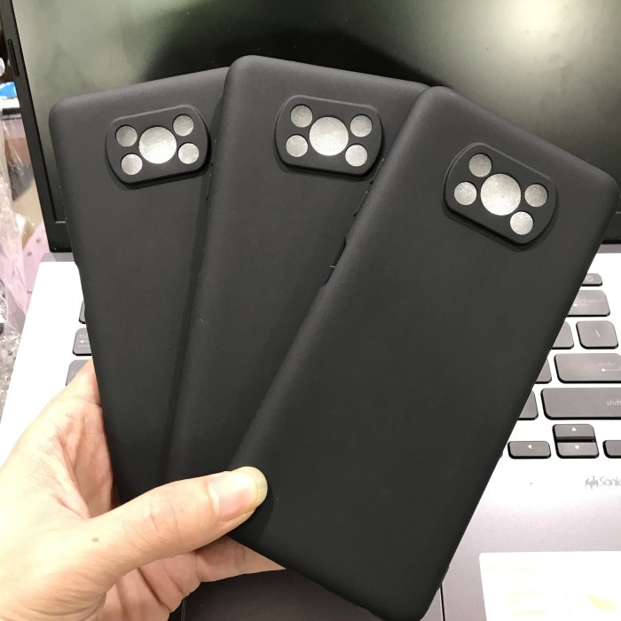 XIAOMI POCO X3 PREMIUM BLACK MATTE SOFT CASE 1.5MM CAMERA PROTECTOR