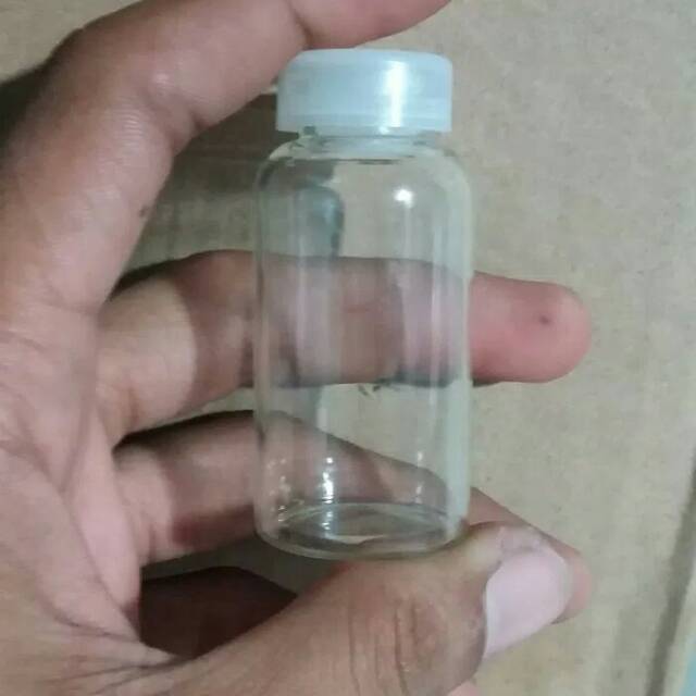 Botol kaca 20ml VIAL tutup plastik kedap udara