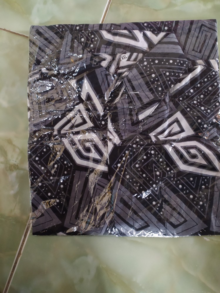 Bswart Batik Hrb026 Kenongo Hem Pendek Padi Pekalongan M L Xl Batik Pria Murah Modern Grosir