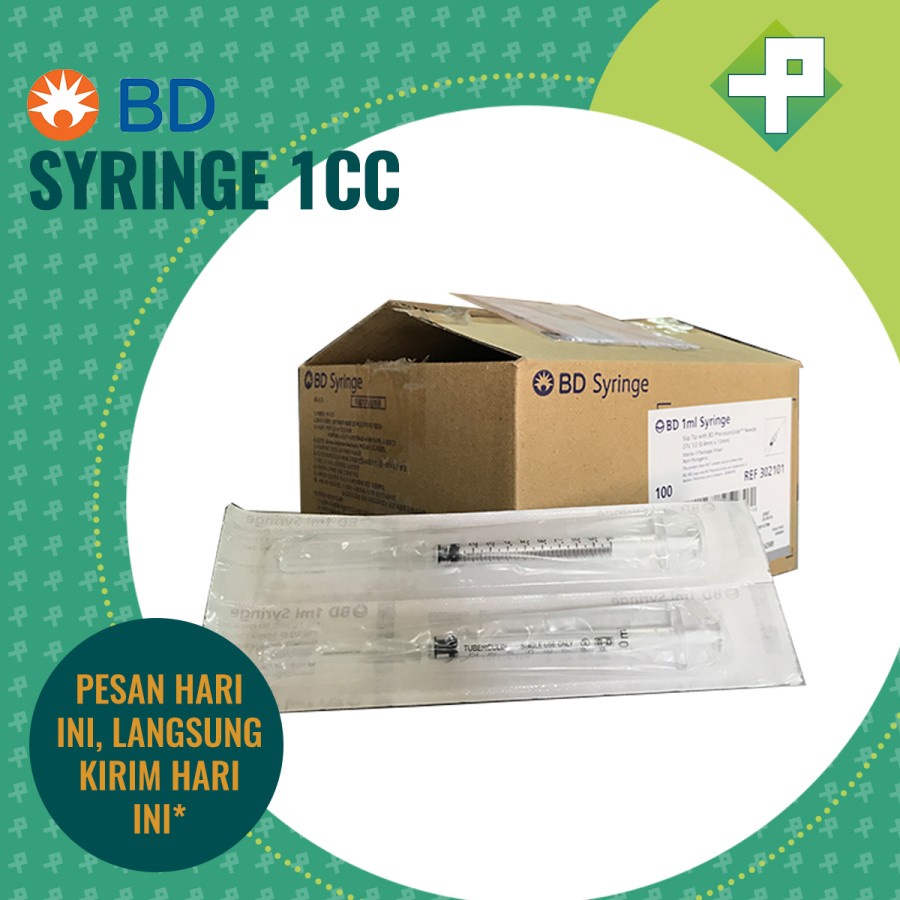 BD Spuit 1 cc With Needle 27G BOX isi 100's