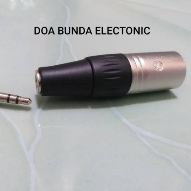 Converter xlr male to mini jack 3.5mm female