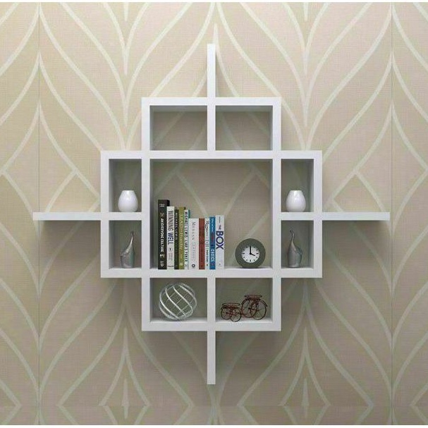 COD Rak bunga hias tv dinding dapur minimalis modern sudut pojok tempel buku boneka dari kayu rak di