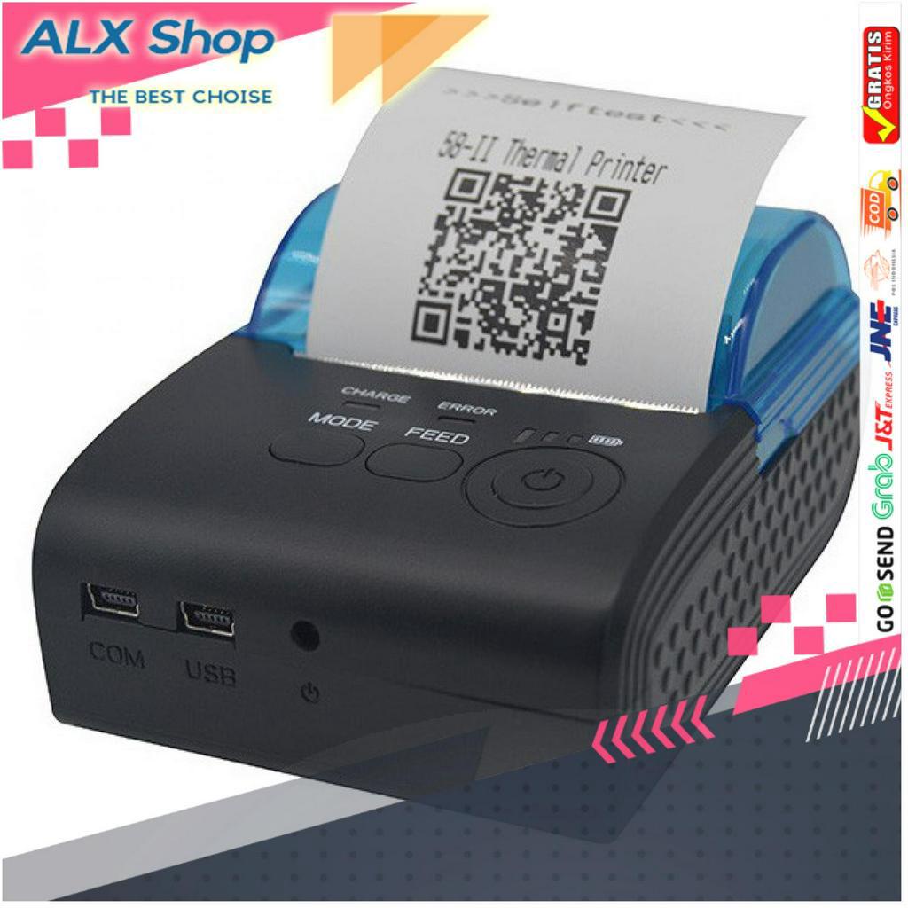 Zjiang Mini Portable Bluetooth Thermal Receipt Printer - 5805-DD