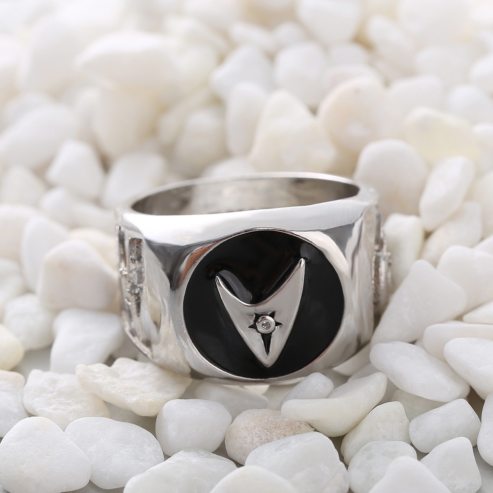 Cincin Desain Star Trek Star Trek American Starship Enterprise Bahan Silver 925 Untuk Pria