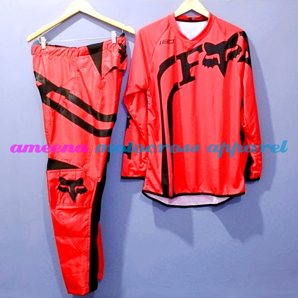 Jerseyset Cross, Sepatu Trail &amp; Sarung Tangan Motocross Fullset - JSG015A