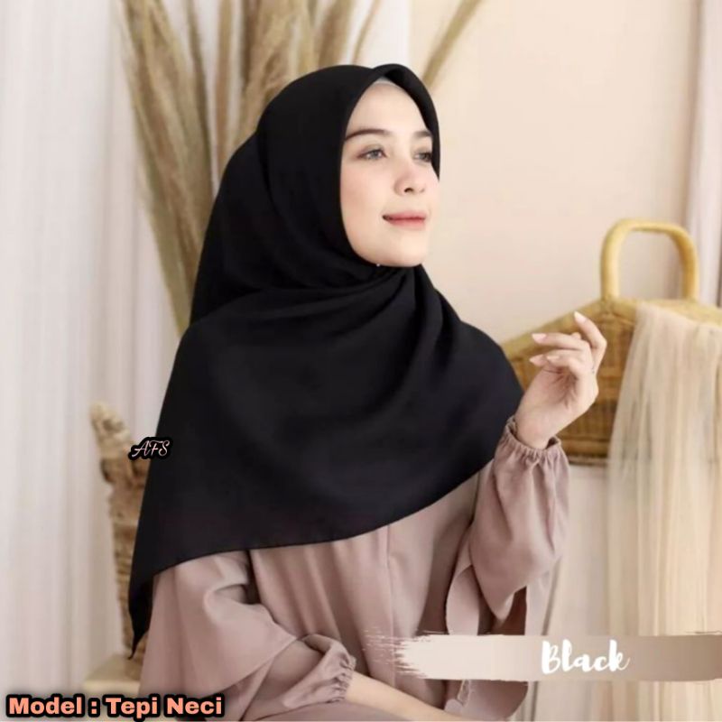 Jilbab Bella Square Laser Cut Original Polycotton PREMIUM Kerudung Segi Empat