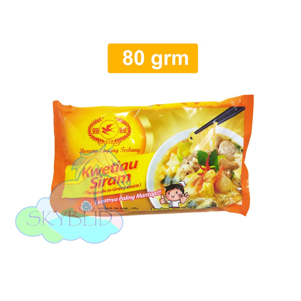 Kwetiau Siram (instan) Cap Burung Layang Terbang