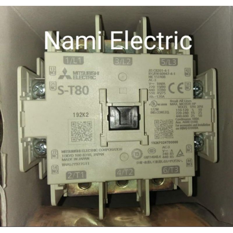 Contactor Mitsubishi S-T80 ST80 220V AC