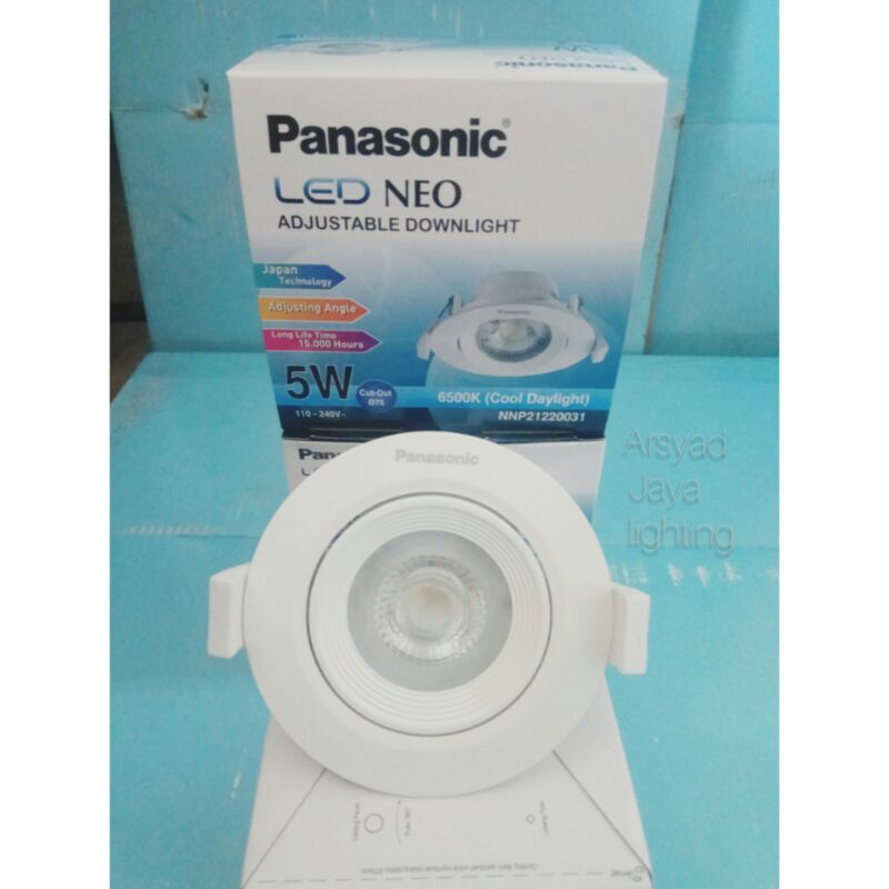 Lampu downlight Spotlight Panasonic LED/COB 5 watt (WARNA putih)