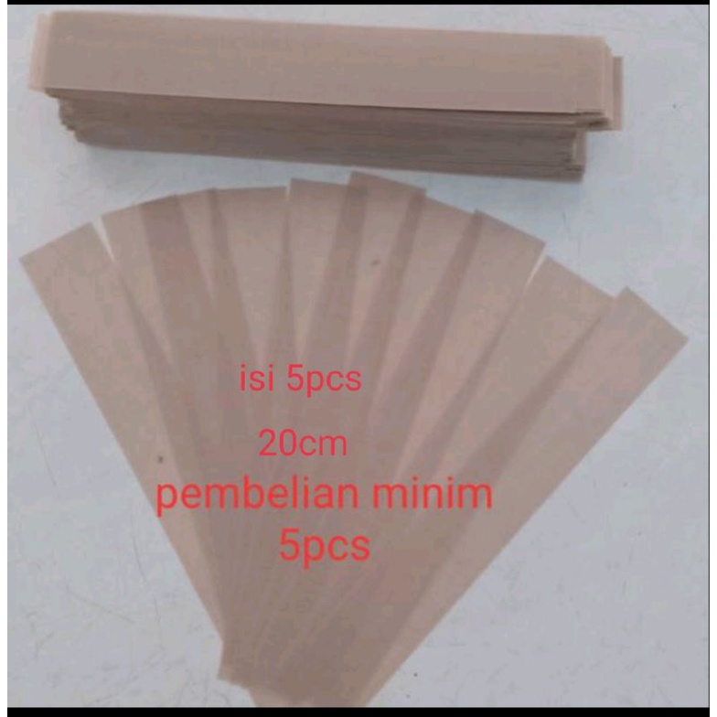 Kain pres plastik 20cm isi 5pcs