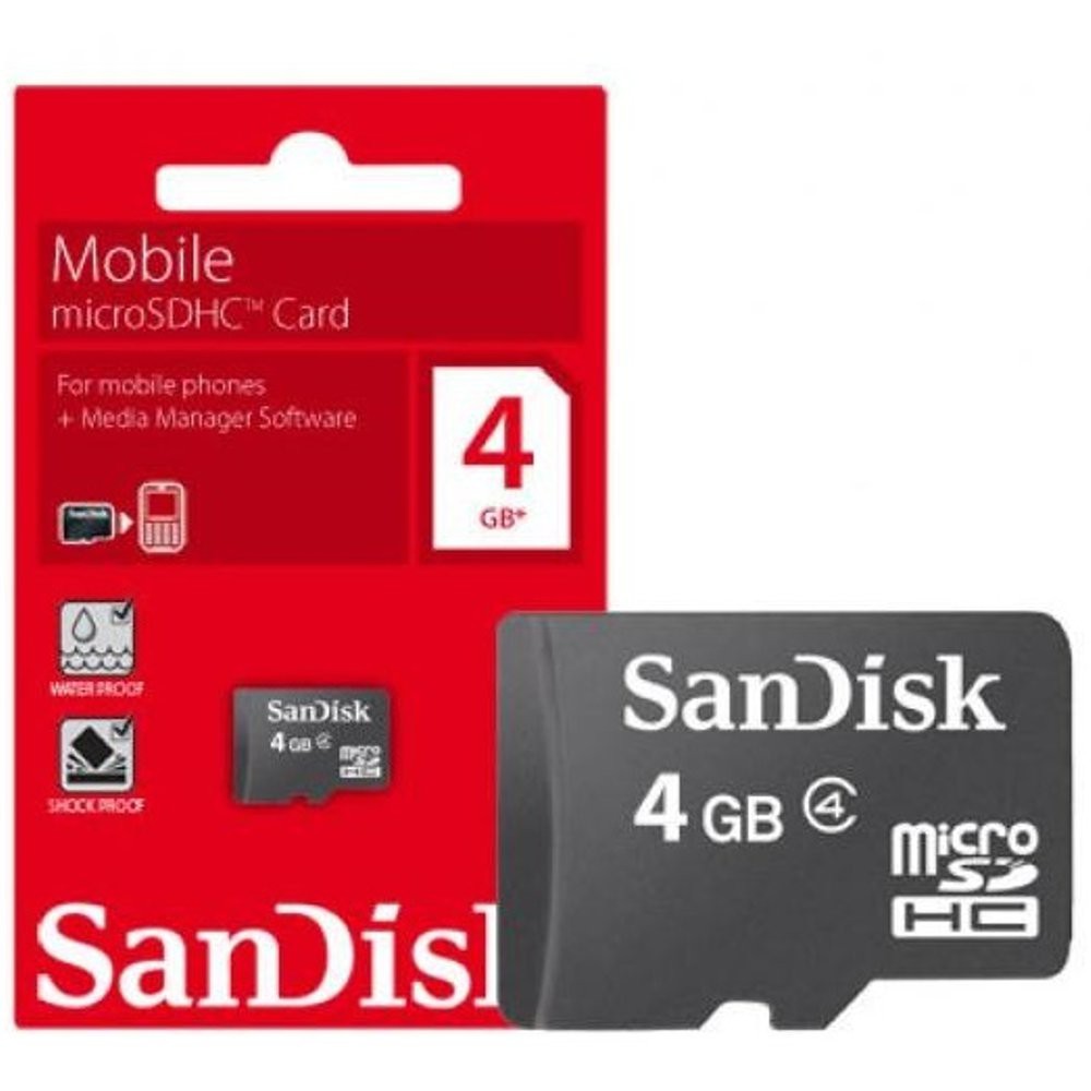 microSDHC Memory Cards Class 4 4GB - [SanDisk - SDSDQM-004G-BQ35]