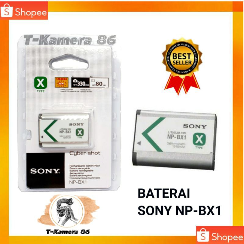 Baterai Sony DSC RX100 HDR AS15 RX1 H400 AS10 HX300 WX300 HX50v CX405 Batre NP-BX1