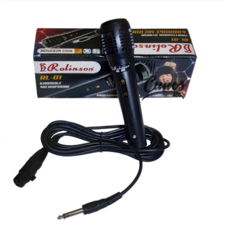 Promo!!! Mikrofon Karaoke Rolingson Mic Kabel RL-01 Berkualitas Original