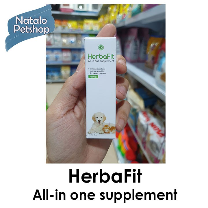 Herbafit 10ml/Supplemen/Vitamin/Anjing/Kucing/Hewan/Sehat