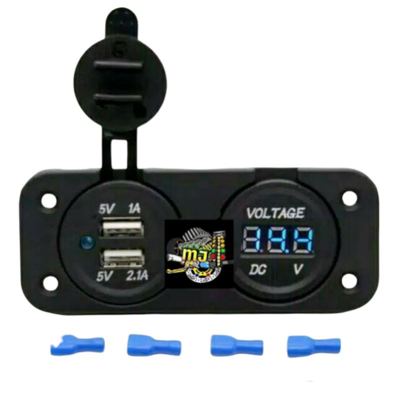 Volmeter/Charger Hp Usb Body Universal Nmax,Pcx,Aerox,Lexi,Mio,Vario,Xmax Dll